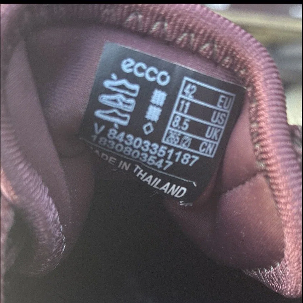 ECCO Terracruise II‎ Goretex Hiking Trail Running Shoes l 11W Burgundy